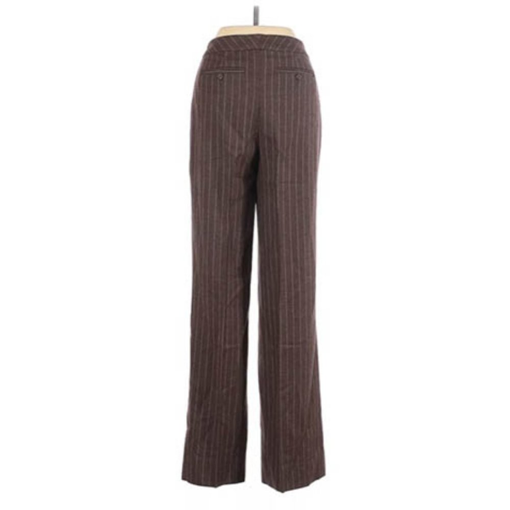 Pendleton Brown Striped 100% Virgin Wool Trousers - image 2